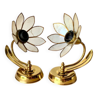 Appliques laiton et nacre