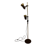 Floor lamp with 2 adjustable spotlights from the 70s/80s