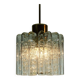 Doria mid century pendant light chandelier with 16 glass tubes 1960s
