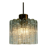 Suspension Doria des années 1960 avec 16 tubes en verre.