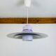 Scandinavian suspension lamp Horn 755 from the 1960s space age in mauve.