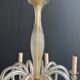 Lustre en cristal de Murano à 10 bras de lumière, travail italien, vers 1970
