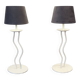 Pair of postmodern lamps from the 1980s.