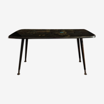 Coffee table years 50 with japanese motif