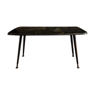 Coffee table years 50 with japanese motif