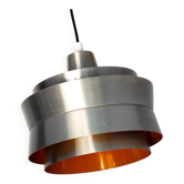 Carl Thore's Trava lamp in aluminium with an orange lacquered interior.