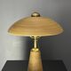 Lampe de table en rotin, bambou et laiton, Italie années 1970
