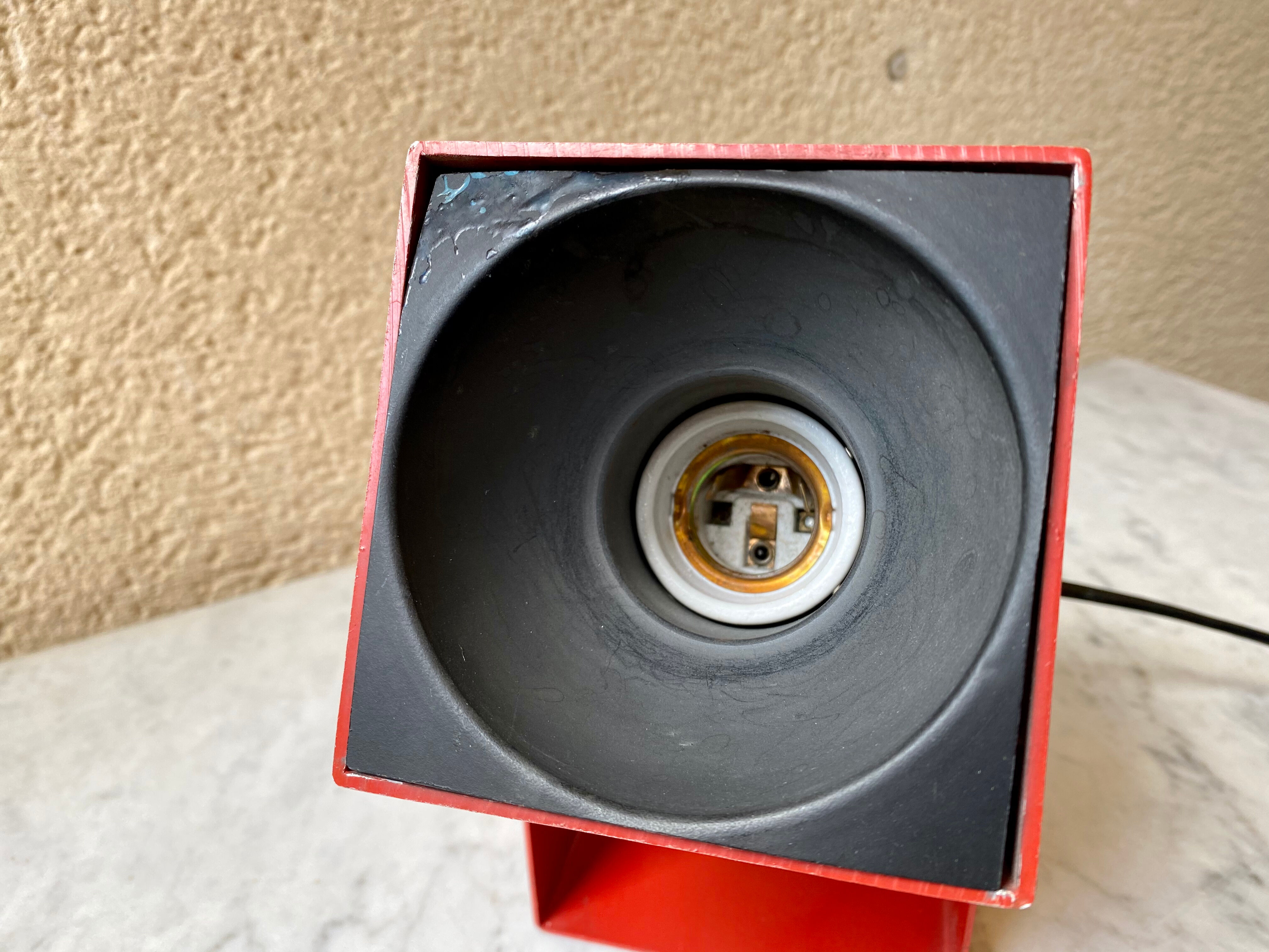 Lamp applique spot cube Lita France design vintage 70s