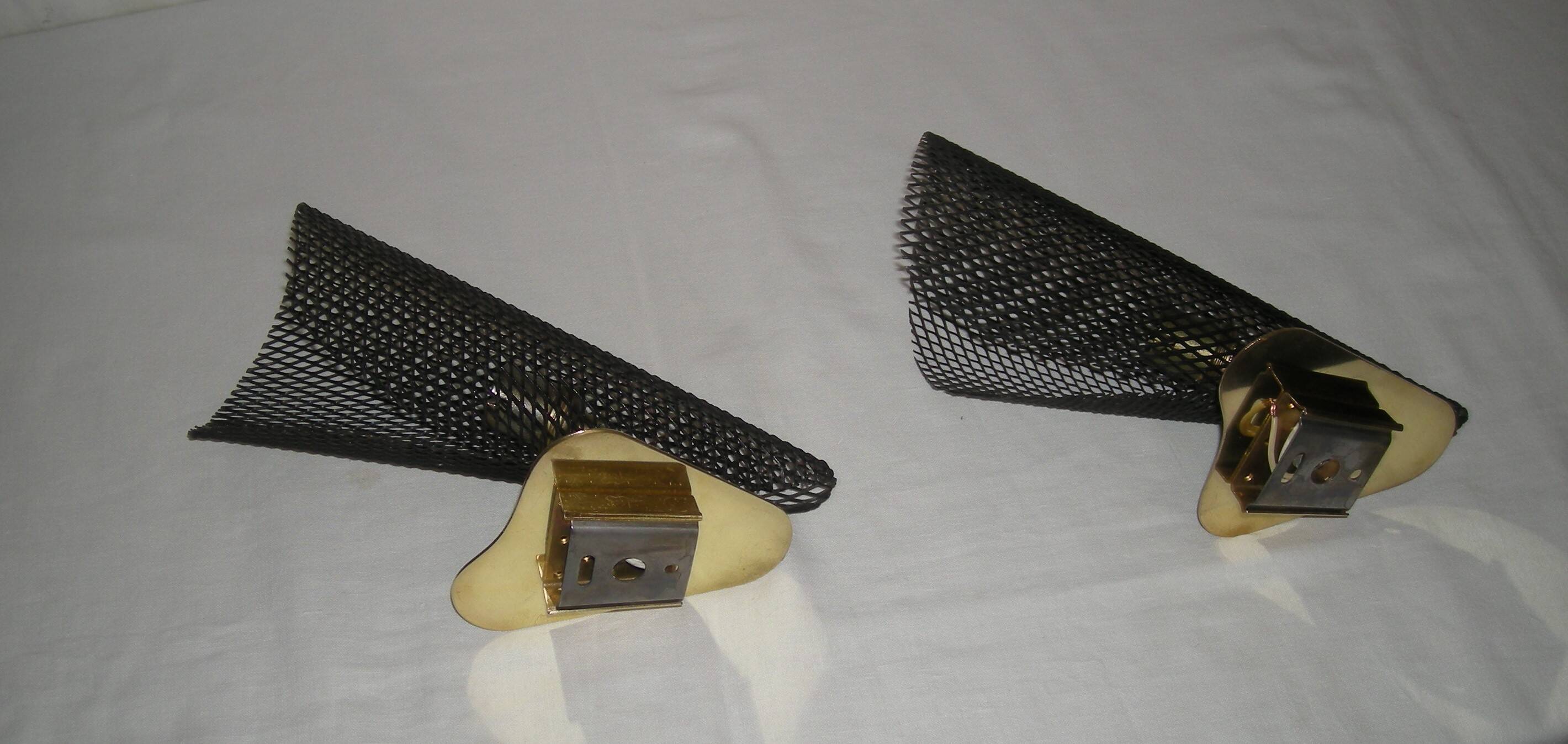 Pair of conical wall lights from the 50s