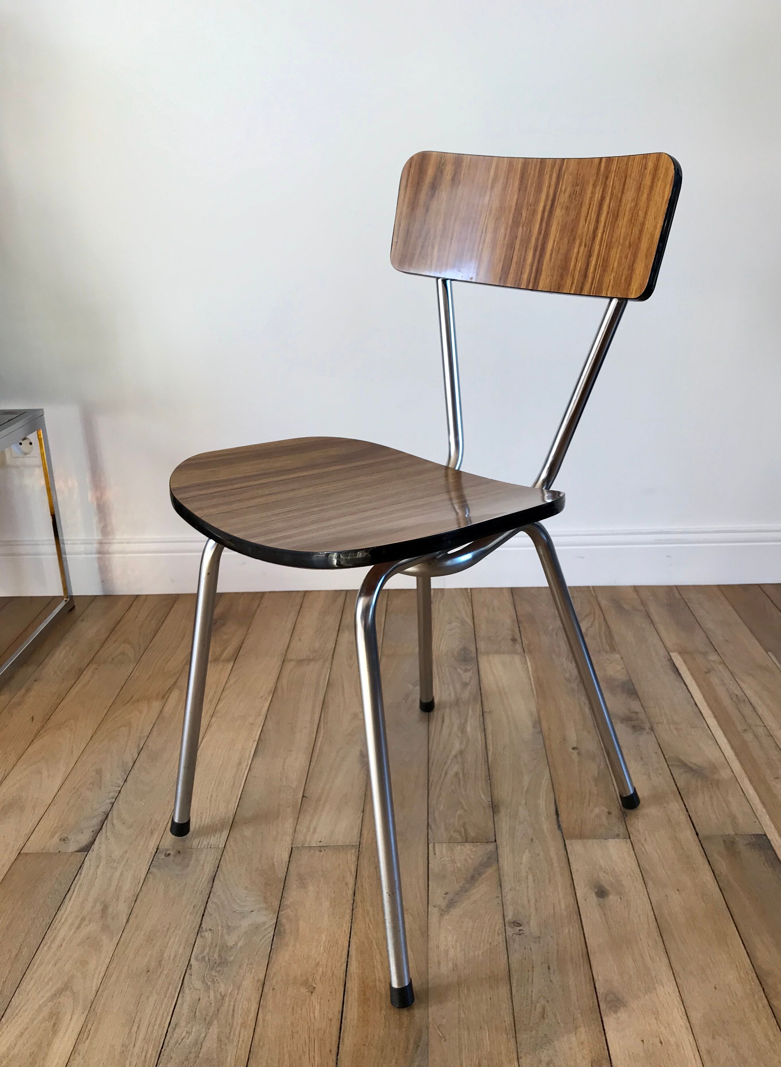 Brown formica chair 70s