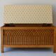 Rattan chest bench