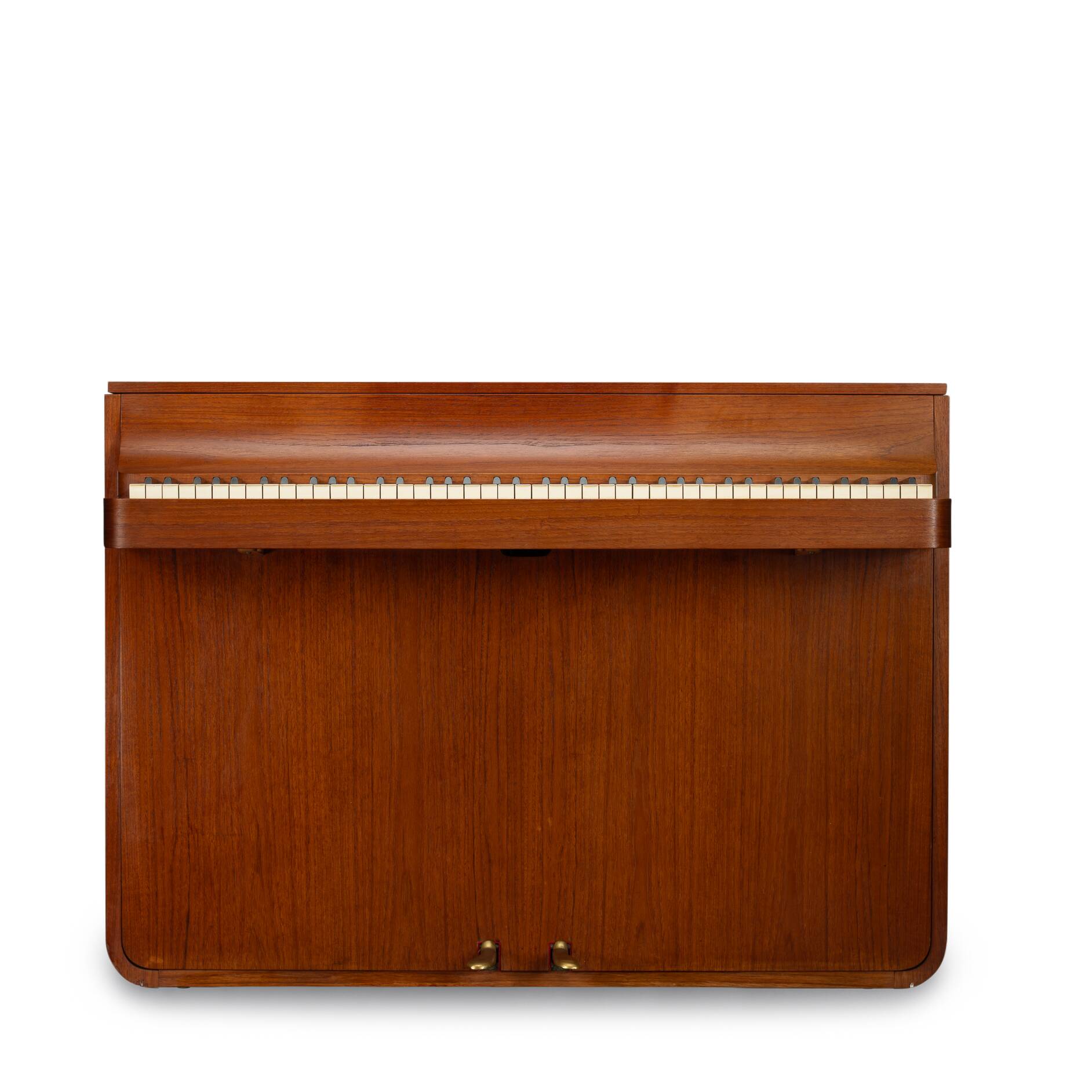 Danish Design Teak Pianette by Louis Zwicki, 1950s