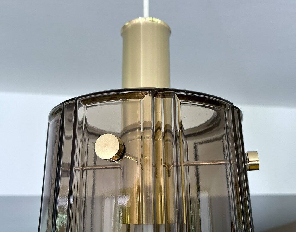 Vintage Glass Pendant Light Limburg, 1970s