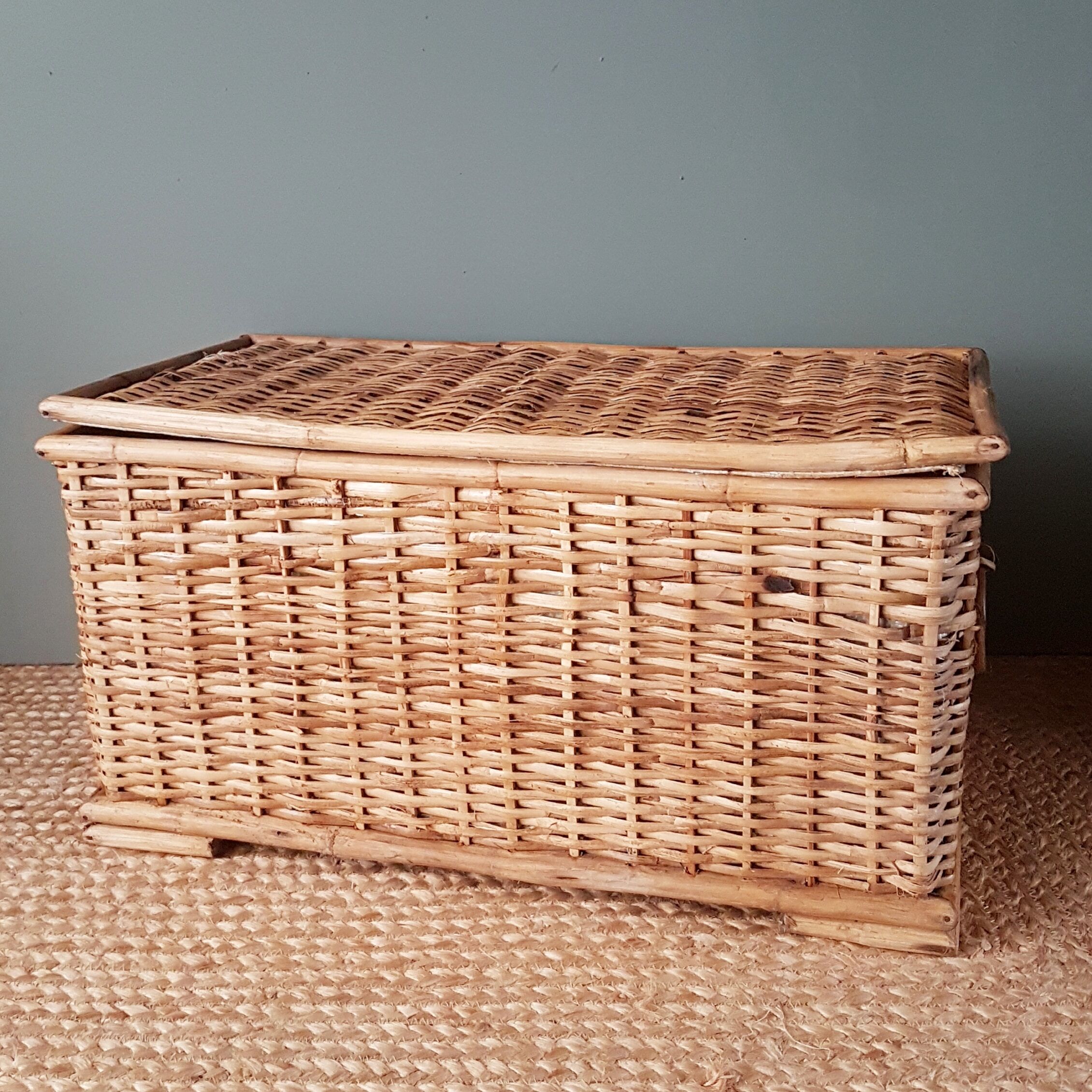 Old bamboo and wicker chest