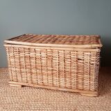 Old bamboo and wicker chest
