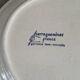 Ceramic serving dish with thistle pattern Sarreguemines