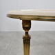 Vintage brass and white marble coffee table, 1970s