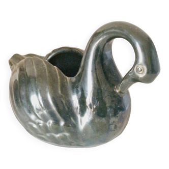 Old small ceramic swan planter