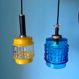 Mid century lamp / Danish lamp shade / 1960's / art deco lamp