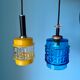 Mid century lamp / Danish lamp shade / 1960's / art deco lamp