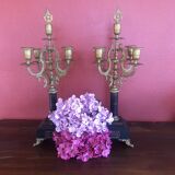 Pair of old candlesticks