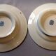 Pair of low compotiers Terre de Fer earthenware Salins AB model Saussure