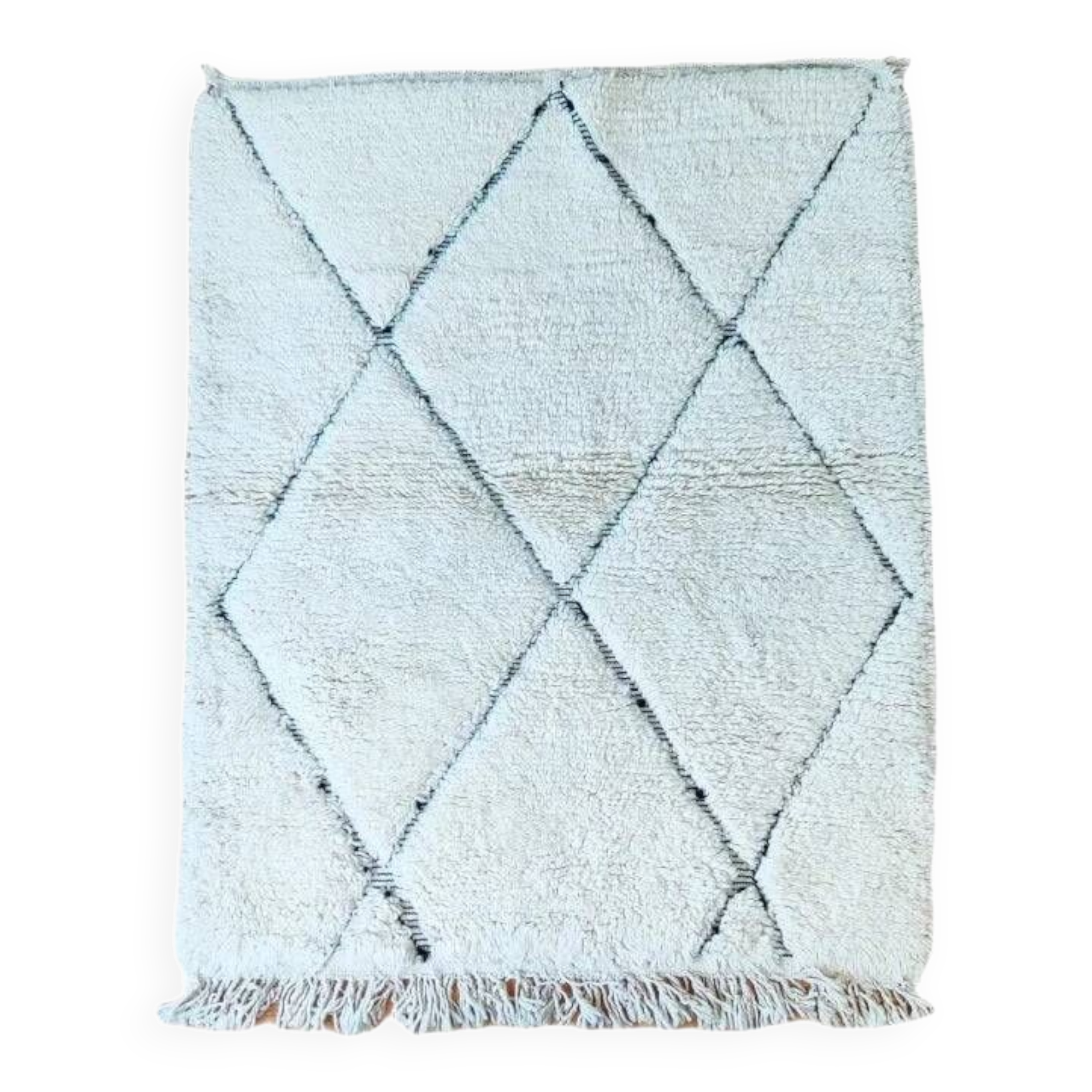 Berber Hollow Diamond Rug 115x150 cm