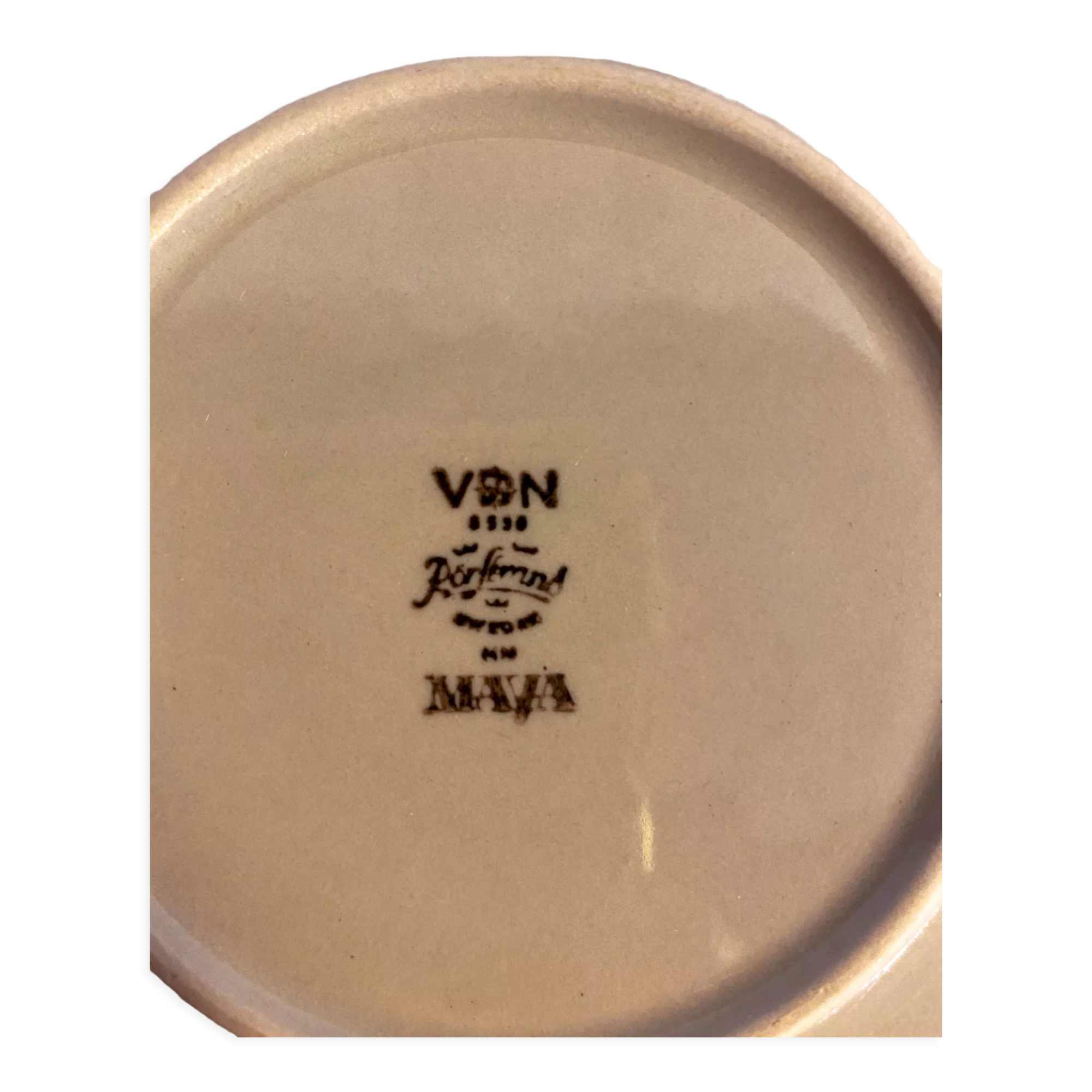 Set of 2 saucers and a Mayan Marianne Westman plate