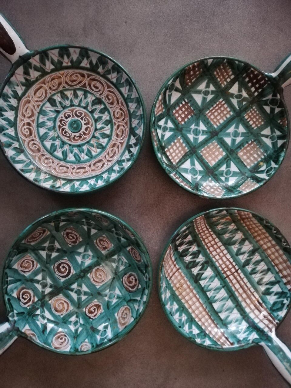 Robert Picault set of 4 caquelons