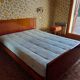 Vintage bed 70s, made by artisan carpenter, excellent condition, part of a set "room"