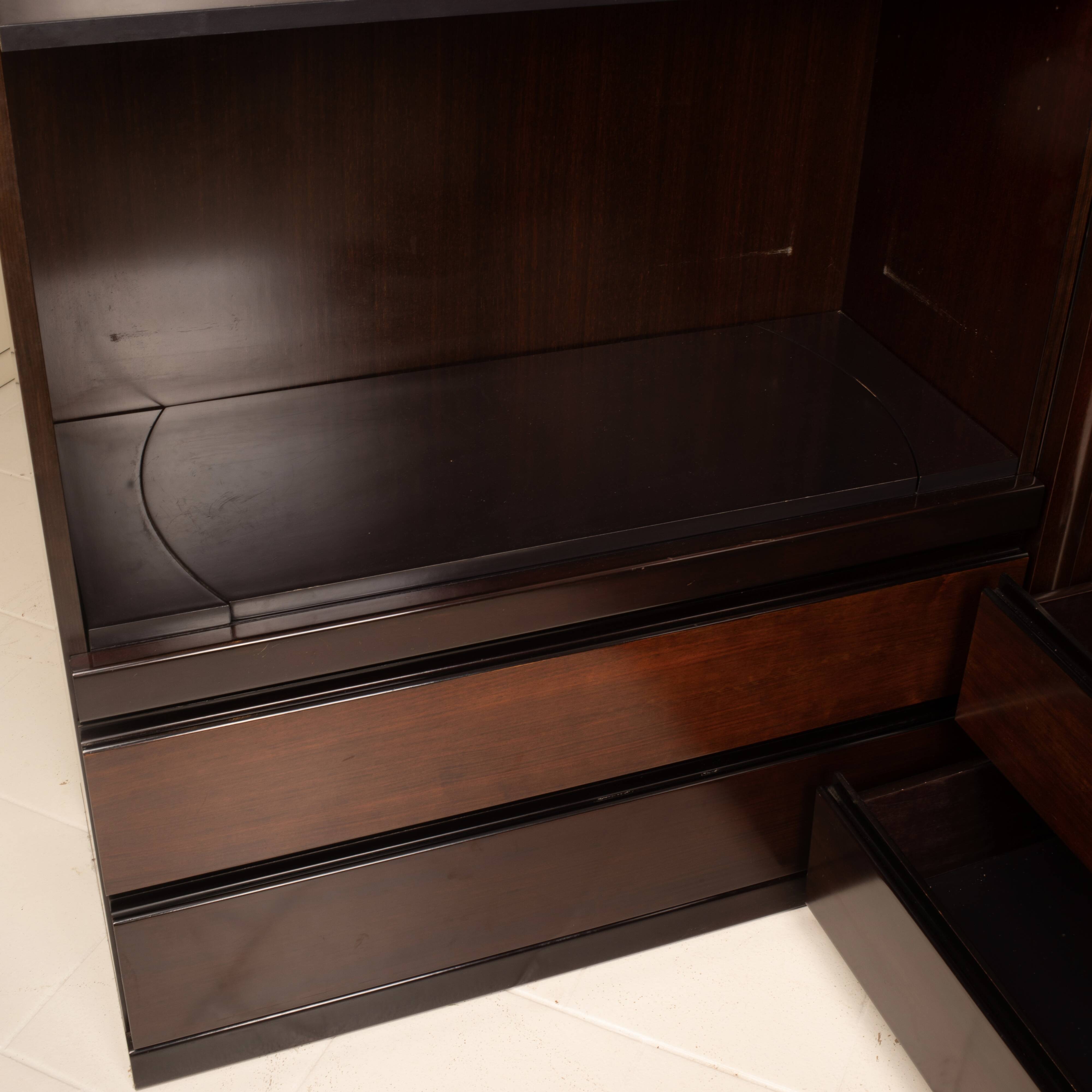 Pair of S11 Cabinets and Bar by Angelo Mangiarotti for Sorgente dei Mobili