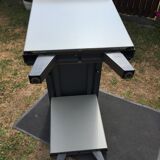 Modernist industrial and vintage console table in Stafor brand metal