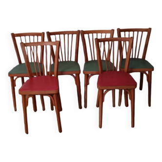 Suite de 6 chaises Baumann