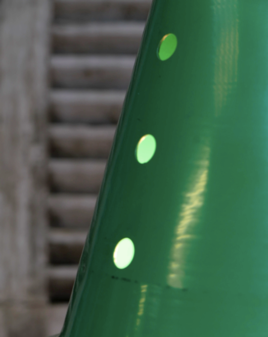 Industrial lamp shed lampshade in green aluminum