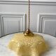 Yellow Clichy glass pendant lamp 20s