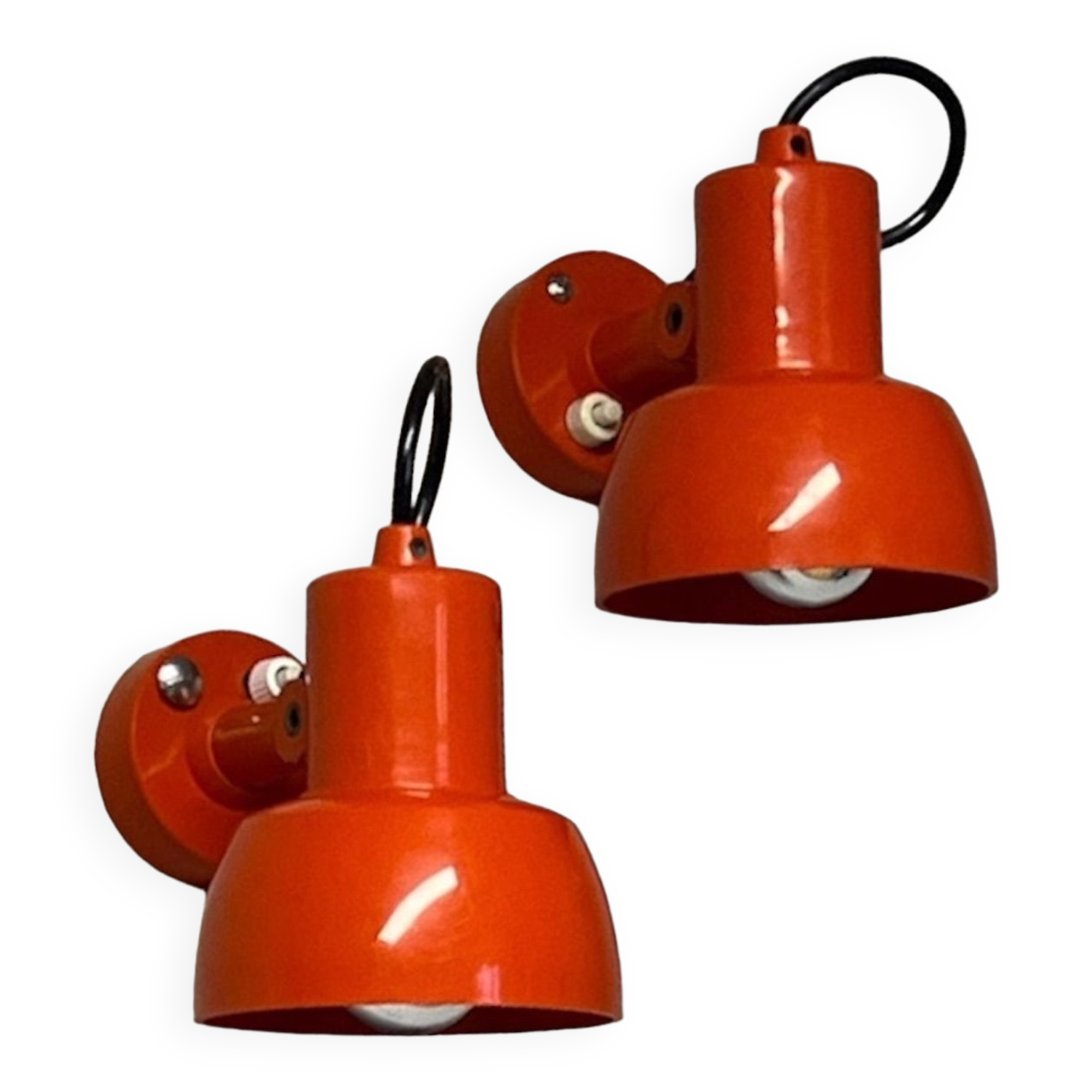 Space Age Orange Spotlights Made in Italy, 70s