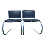 Paire de chaises MR 10 avec lacets Mies Van der Rohe, Knoll International