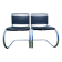 Pair of MR 10 chairs with Mies Van der Rohe laces, Knoll International