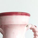 Double braided handle ceramic vase