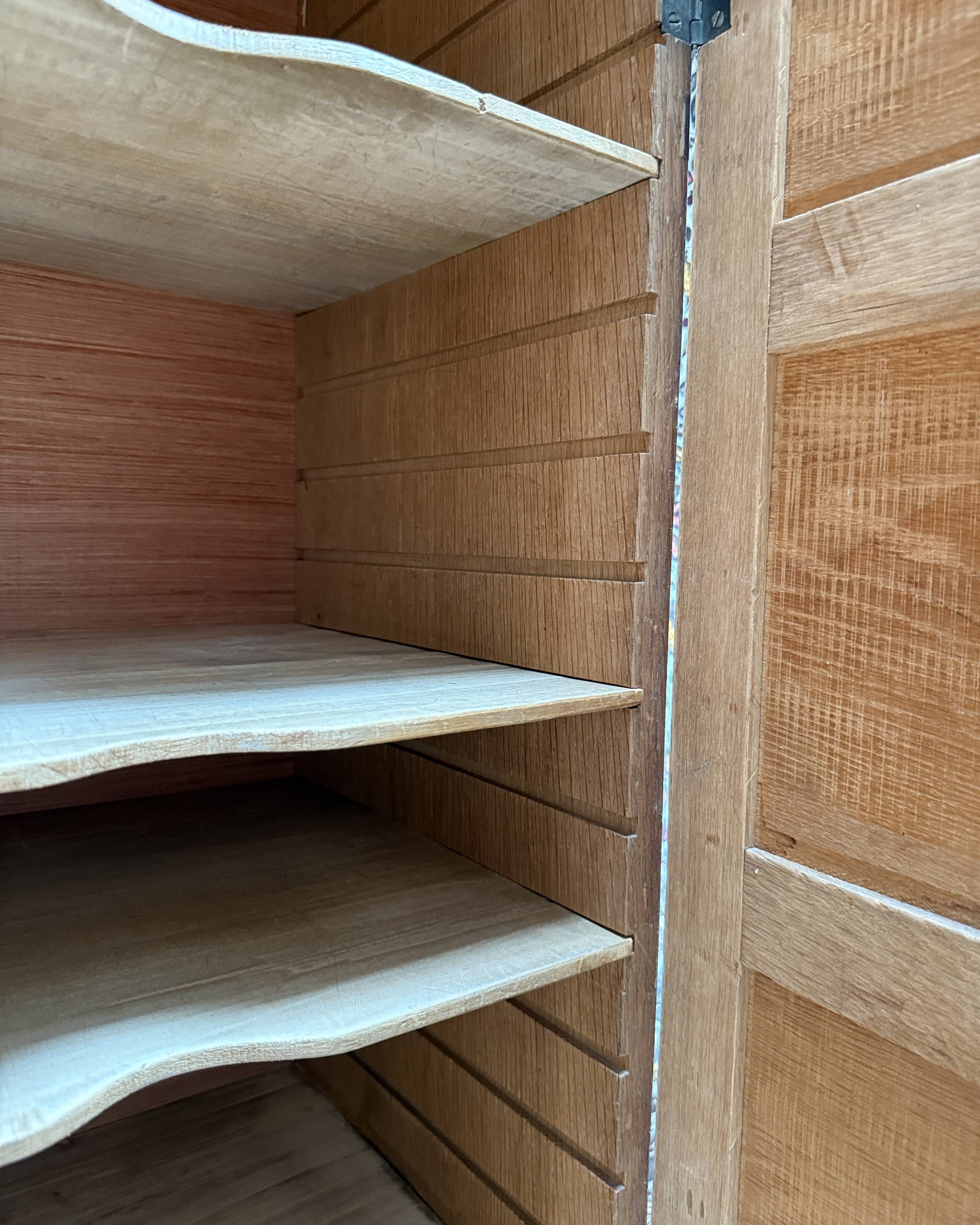Oak notary cabinet