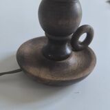 Table lamp in turned wood