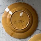 Pair of Sarreguemines slipware plates