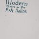 Ens. of 6 flat plates Model "Modern" Iron Earth R&A Salins