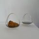 Vintage Pair Of 60’s WMF Silver Plated Serving Dish With Smoked Glass