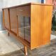 Sideboard 1960 diamond marquetry and showcase 180x45