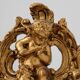 Louis XV Giltwood Ornament with Central Putto and C‑Scrolls, 18th Century