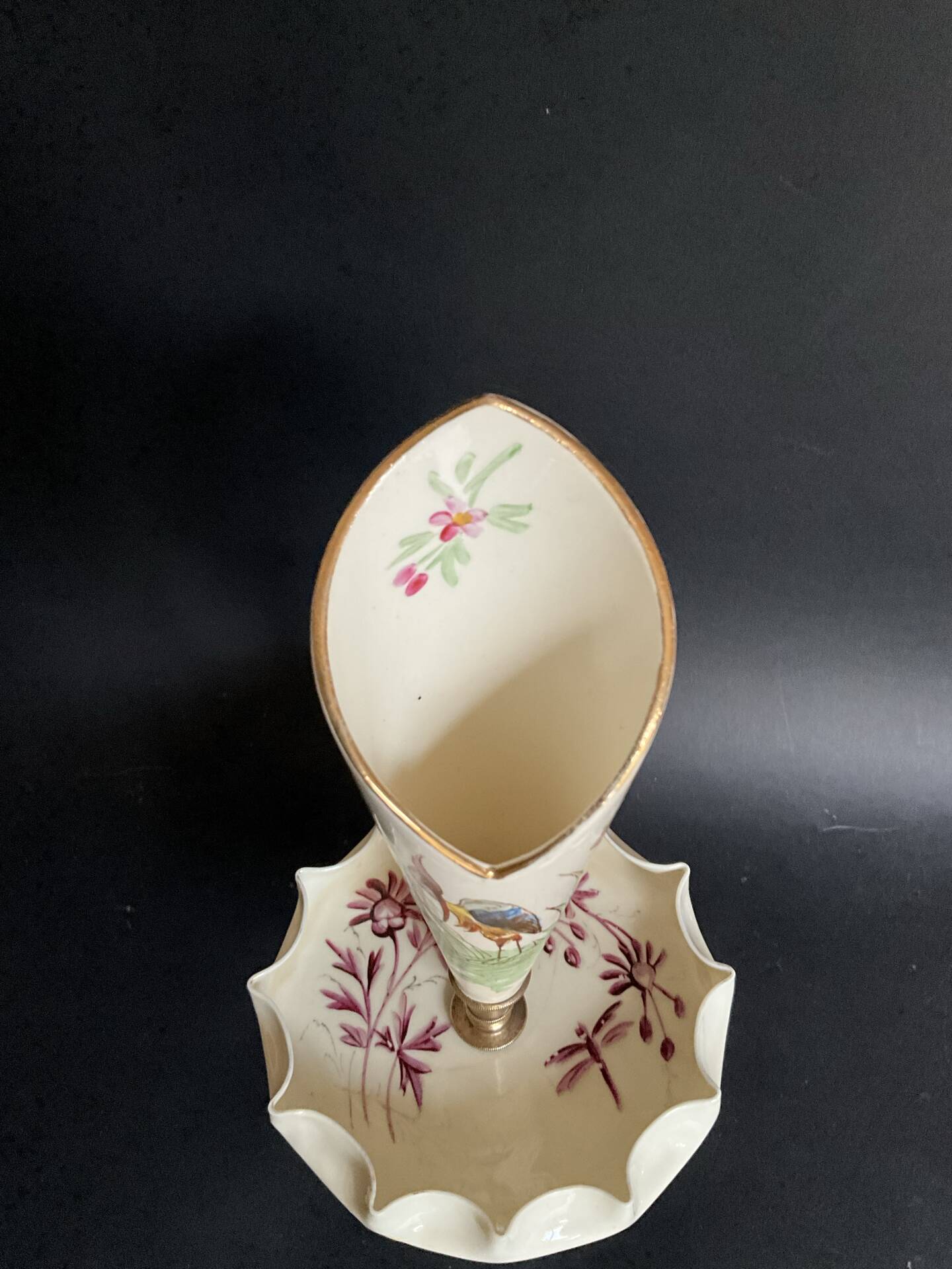 Art Nouveau fireplace bouquet holder Saint-Clément