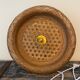 Vintage wall lamp in electric braided wicker to new