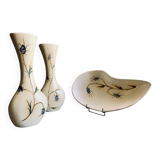 Vases and ceramic bowls, 1960-70