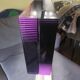 Lamp op art kinetic movement Vasarely Cruz Diez plexiglass and metal